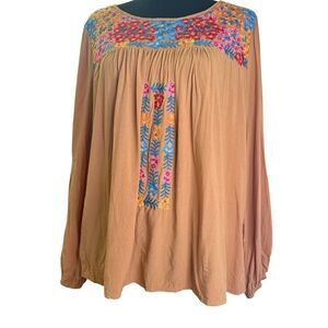 Savanna Jane Multicolor Embroidered Blouse